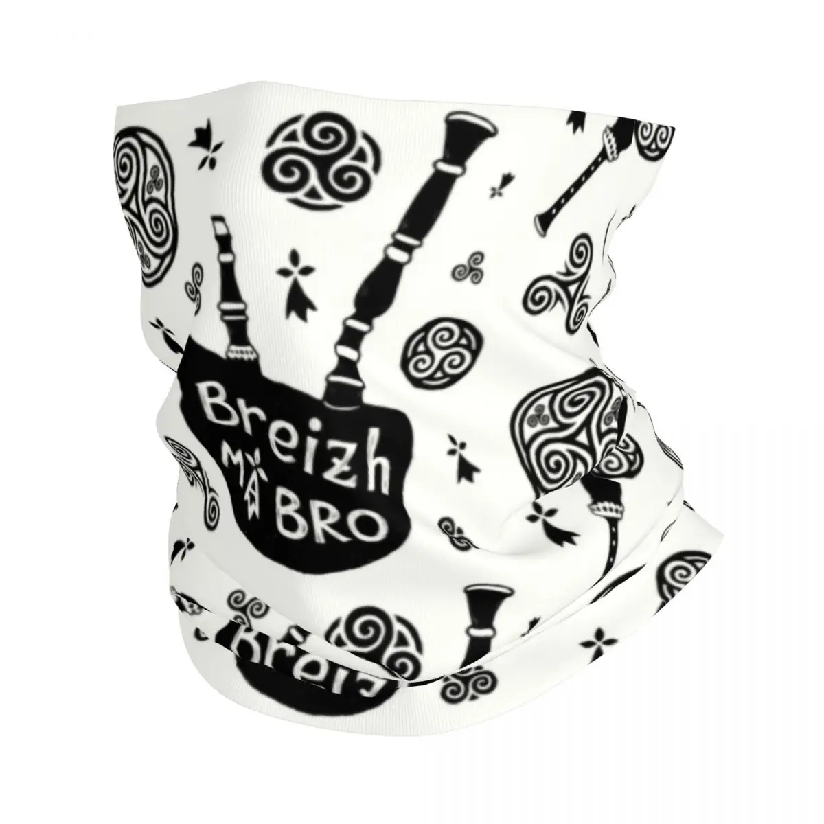 

Бандана Breizh Ma Bro, зимняя теплая Шейная повязка с защитой от ветра, шарф для лица для походов, бреттань, Эрмин, трикели, гетры, повязка на голову