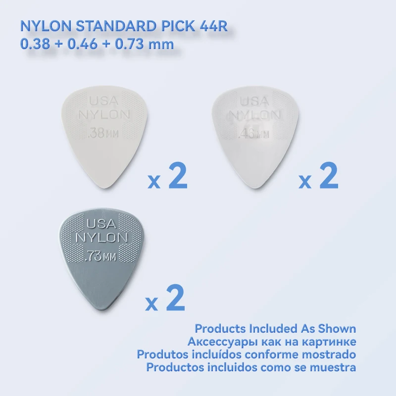 Plettri Chitarra Dunlop Flow 1,50mm - 6 Pezzi In Scatola Di Latta