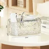 Plating White Grey Tissue Boxes for Bedroom Creative Spring Bathroom Desktop Napkin Holder Rabbit Sundry Storage Paper Organizer 2