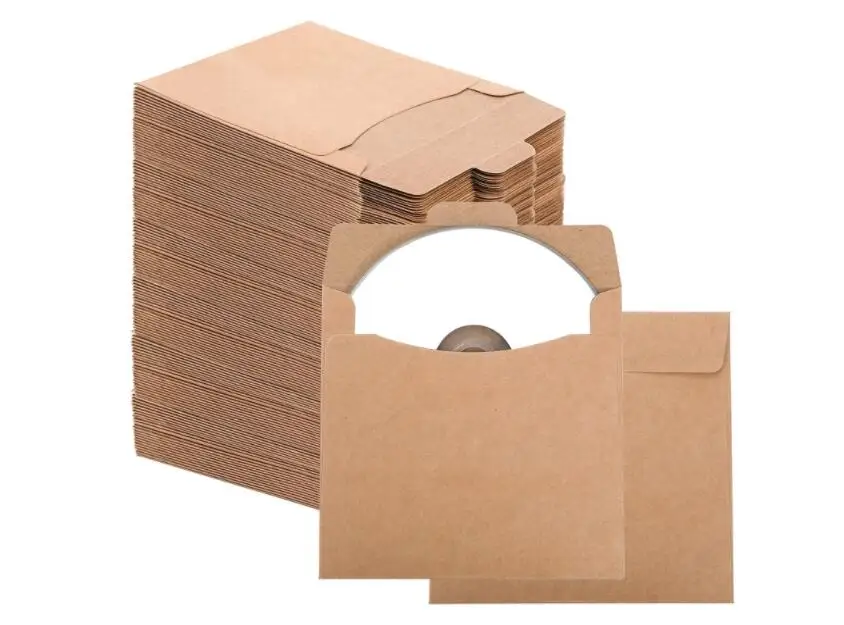 Cd Sleeve Kraft Paper Dvd Envelopes Storage Holder 5/10/25 You Choose