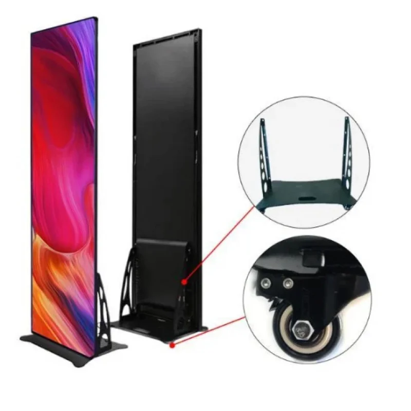 맞춤형 4K P2.5 실내 LED 디스플레이 소매점 쇼핑몰-이동식 거울 포스터 길찾기 OEM 디지털 핫 세일