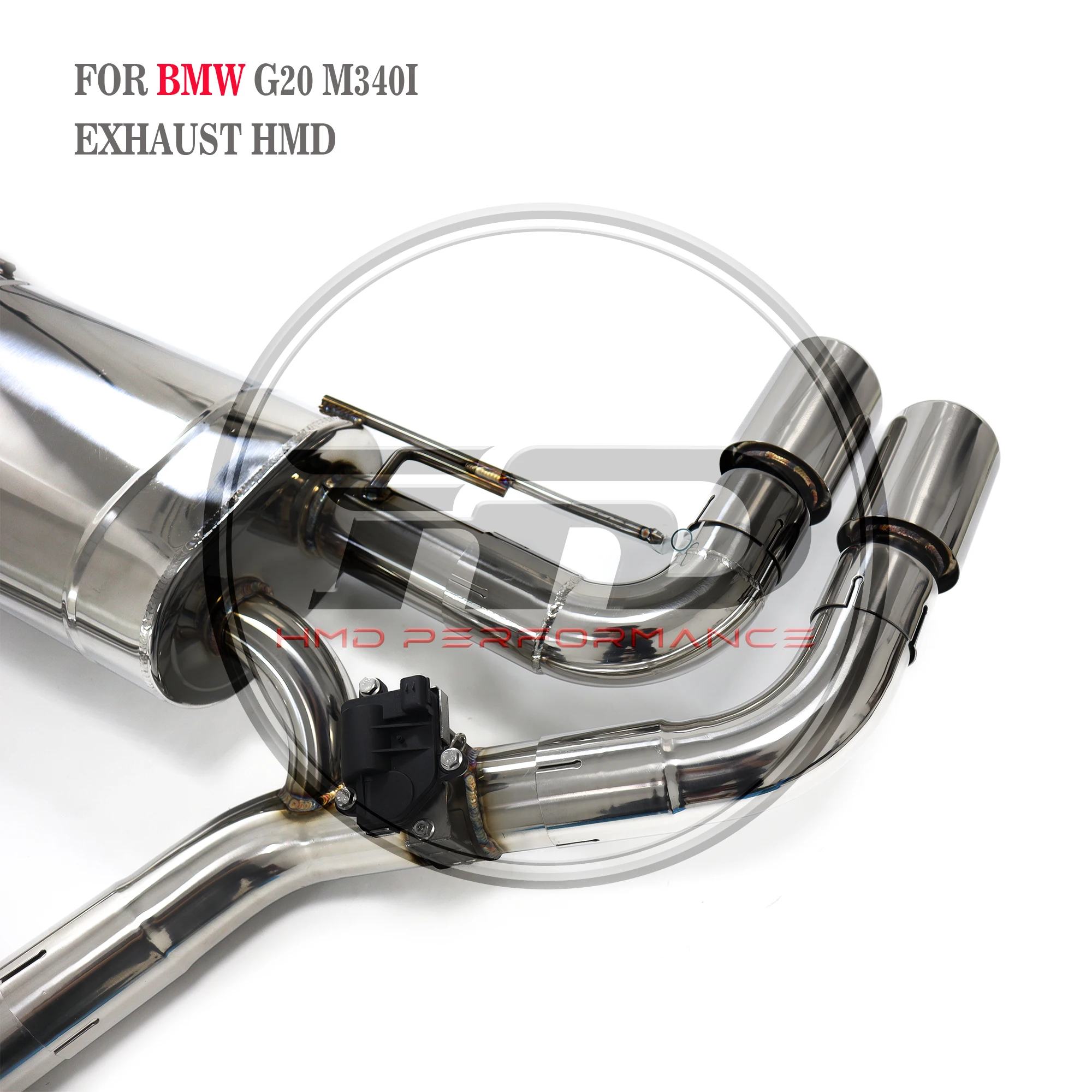 HMD Stainless Steel Exhaust System Performance Catback for BMW M340i M440i G20 G21 G22 B58 3.0T 2020+ Muffler With Valve