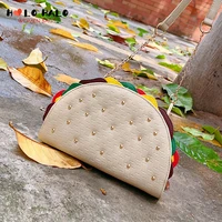 Cute Mexico Taco Shape Women Food Model Handbag and Purse Female Designer Clutch Party Bag Girls Chain Ladies Shoulder Bag 1