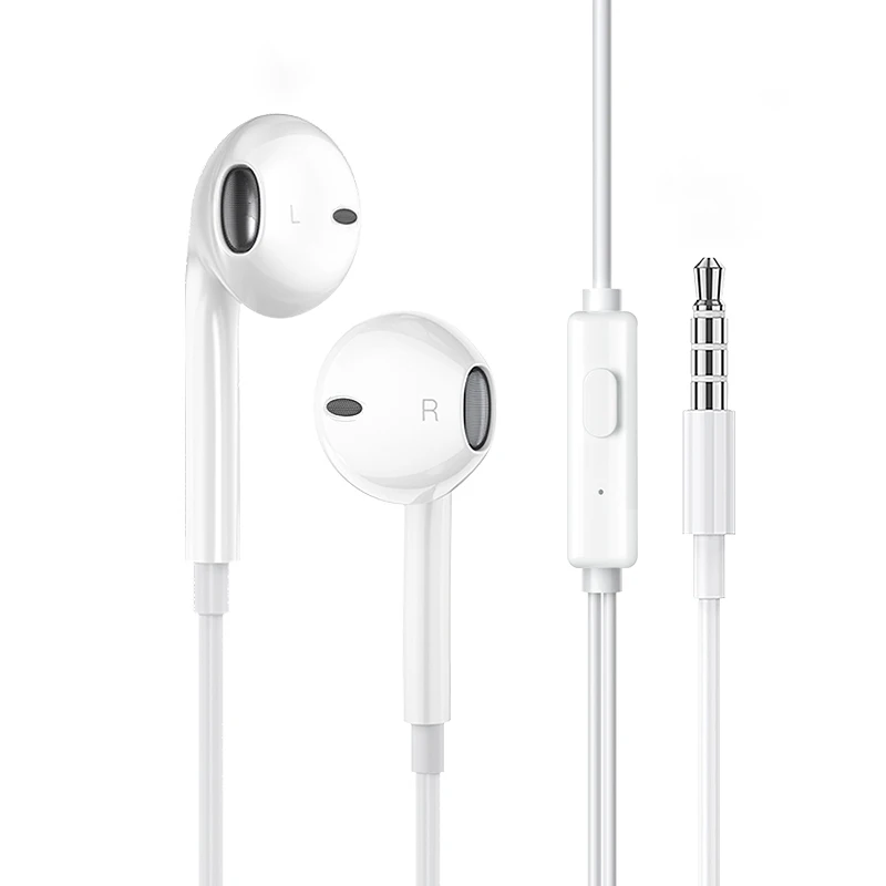 Wired Earphone 3.5mm In-Ear Microphone Headphones For Samsung Xiaomi Huawei Oppo Vivo Oneplus Smartphone Earbuds Wired Earphones In Ear Headphones