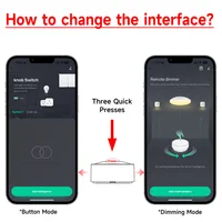 Tuya ZigBee Smart Knob Switch Wireless Scene Button Rotatable Dimmer Switch Home Appliances Automation Linkage Remoter 4