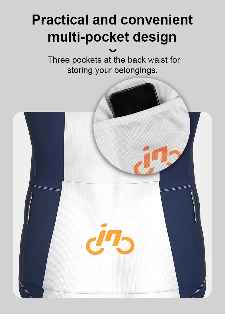 Description Picture 5 of itemINBIKE Pro Men's Cycling Clothing Long Sleeve Suit Outdoor Bicycle Jersey Bib Trousers Set Summer Breathable Bicycle Clothing