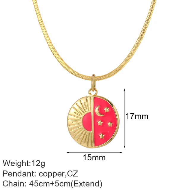 Cute Heart Star Necklace for Women Boho Evil Blue Eye Pendant Gold Color Stainless Steeel Long Chain Collars Butterfly Choker 5