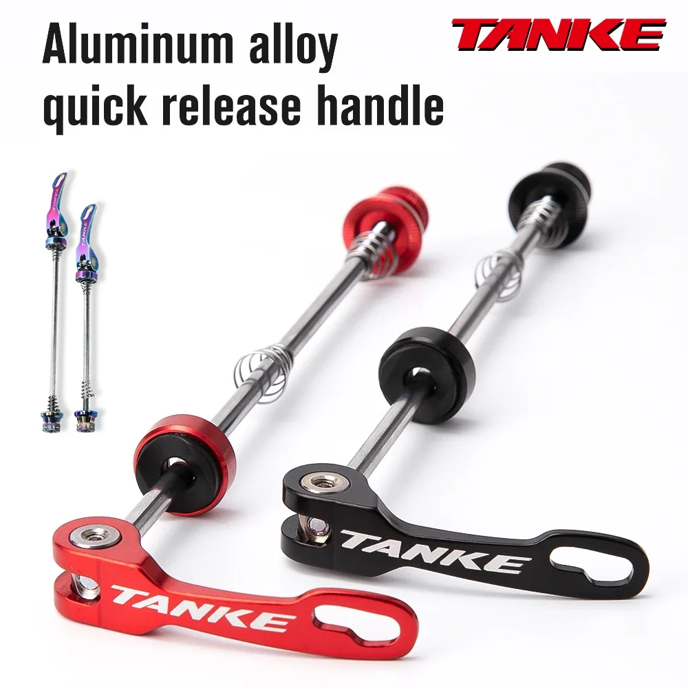 Bicycle quick release skewer TANKE Bicycle Quick Release Bolt Hub Skewers Lever Axle Road Mountain Bike Replacement Cycling Parts For Front 100mm Rear 135mm