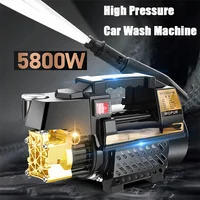 Home Car Wash Machine Artifact High Pressure 220V Small Portable Cleaning Machine Car Wash Water Gun Water Pump High Power 4800W 1