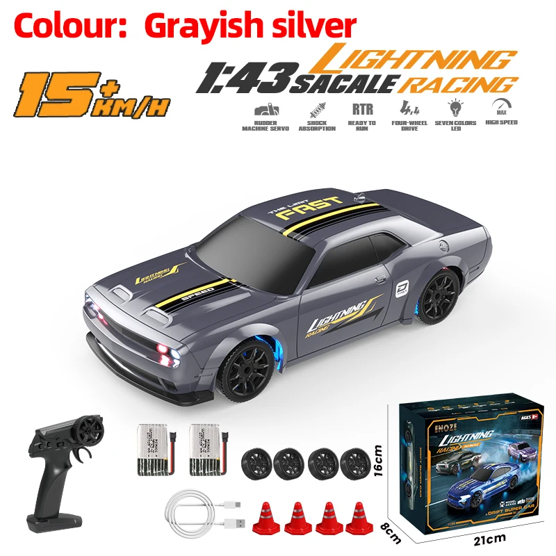 1:43 عالية السرعة RC الانجراف سيارة الجحيم القط 4W...