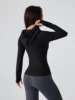 Women's Slim-Fit Hooded Sweatshirt - 2025 New Spring & Autumn Style, Waist-Cinched Yoga Activewear with Elegant Vibe 2