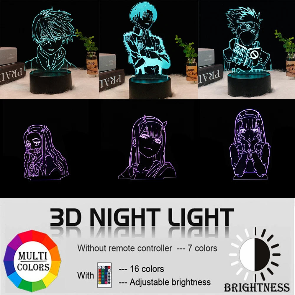 Night Lights Transparent Acrylic Light Board Is Suitable For Night Light Lamp Holder 33 Styles Of Anime Characters Uchiha Sasuke battery night light