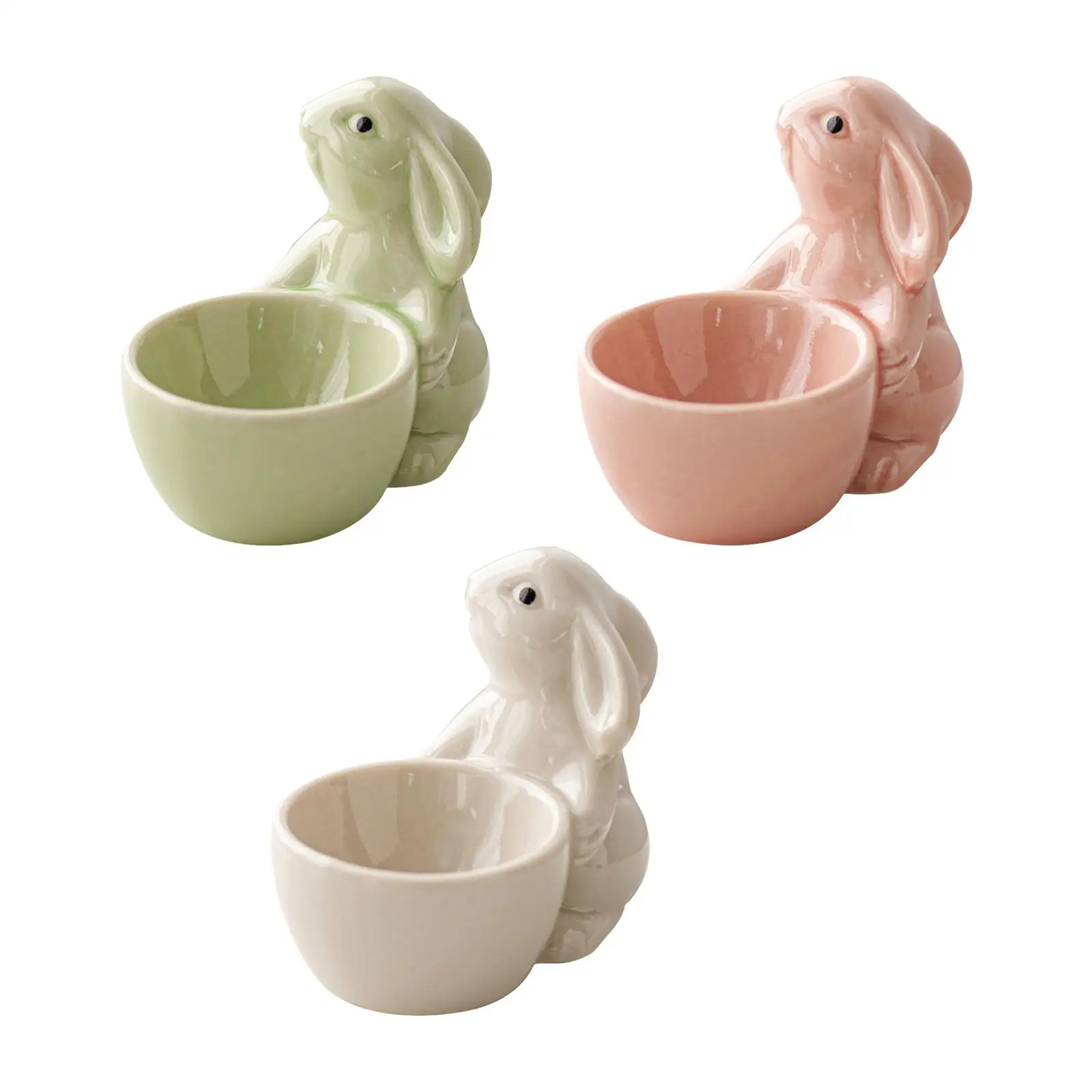 Egg Cup Display Dinner Kitchen Utensils Lunch Home Decor Breakfast for Hard Boiled Eggs Easter Bunny Egg Stand Holder