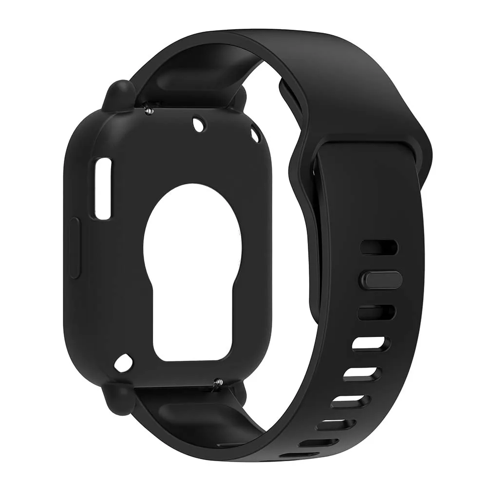 Silicone Strap and Case Set for Smartwatch - Single Color Wristband