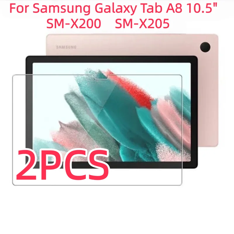 Premium Tempered Glass Screen Protector for 10.5 Inch Tablets - 2 Pack, Anti-Fingerprint Protective Film