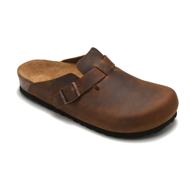 Unisex Leather Clog Sandals