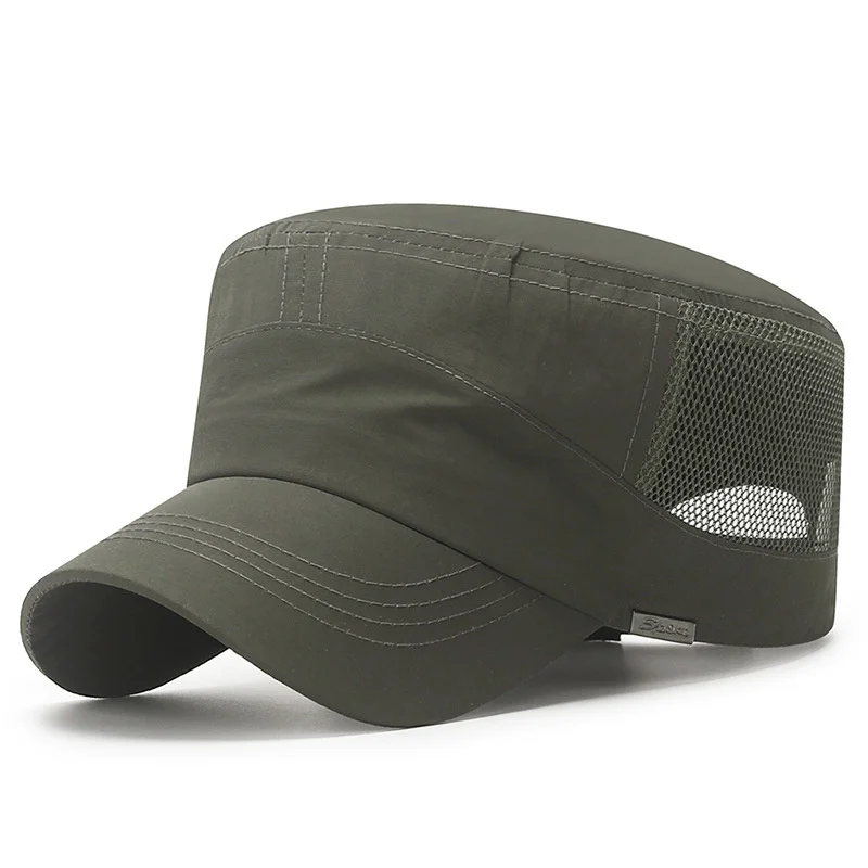 New Fashion Men Women Five Colors Unisex Adjustable Classic Style Plain Flat Vintage Army Hat Cadet Military Patrol Cap flat cap cap hat flat vintage cap
