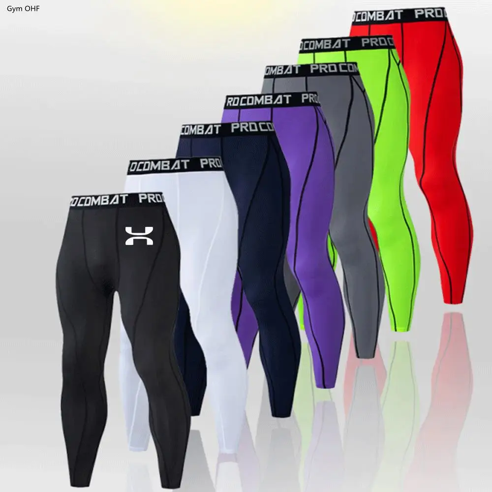 Sports Leggings Compression Pants U-N Gym Men's Compression Pants Sports Running Tights Bodybuilding Jogging Skinny Exercise Leggings Trousers Men