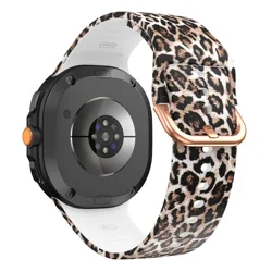 Colorful Sunflower and Leopard Floral Silicone Sport Band - galaxy 8 classic (Br)