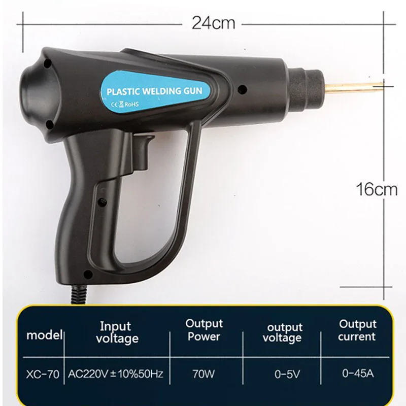 70W Hot Stapler Plastic Welding Machine Car Bumper Repair Kit Plier 4 Wave Staples Welding Repairing Machine Welder Gun Repair