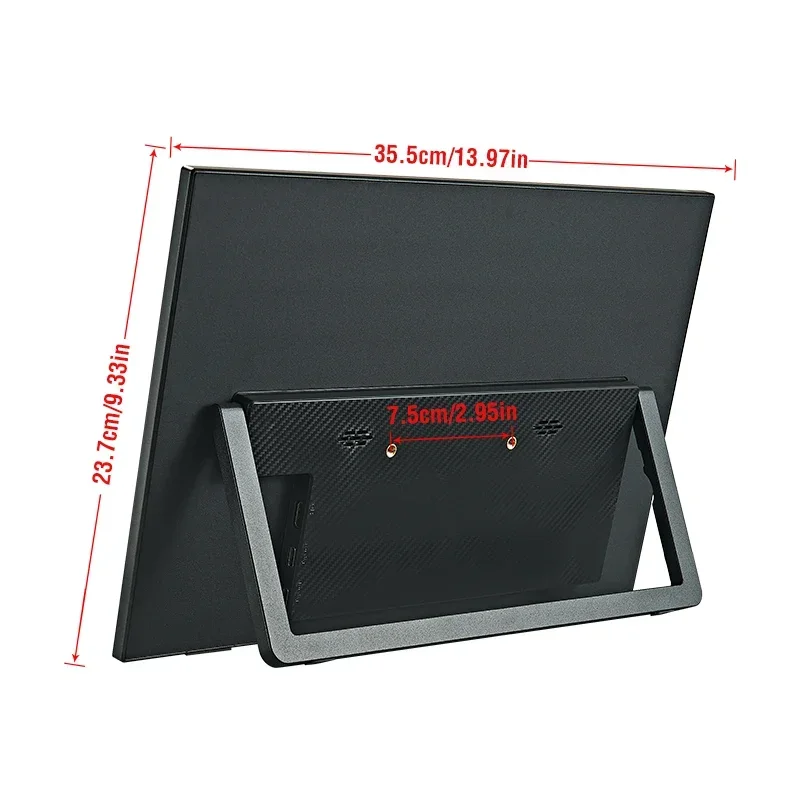 16인치 휴대용 터치 모니터 144Hz/120Hz ? 비터치형 옵션(선택사항) Xbox PS4/5 스위치 휴대폰 PC 노트북 확장용
