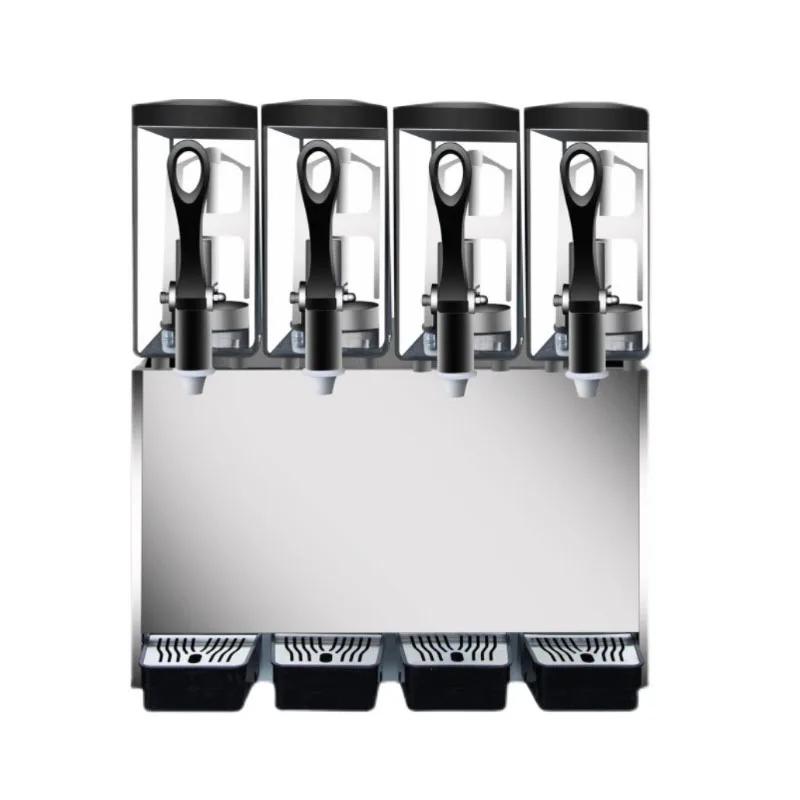 

Аппарат для напитков коммерческий четырехцилиндровый горячий и холодный смешивающий тип автоматический самообслуживающийся сок для напитков можно положить фрукты