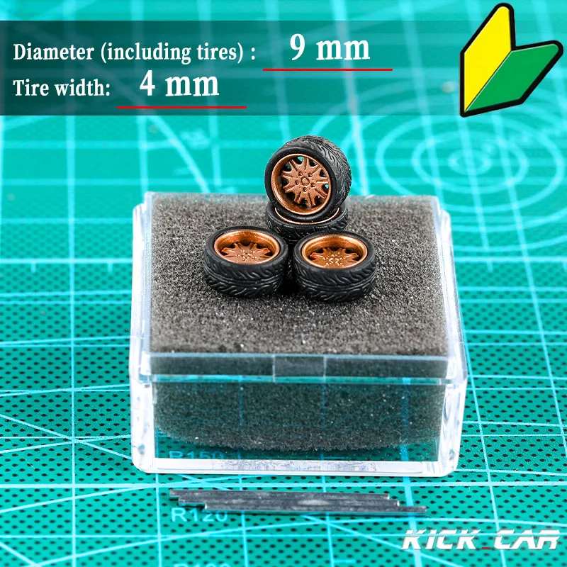 

Chezhidao 1/64 ABS Wheels With Rubber Tyre Type K Modified Parts Diameter 10mm For Model Car Racing Vehicle Toy Hotwheels Tomica