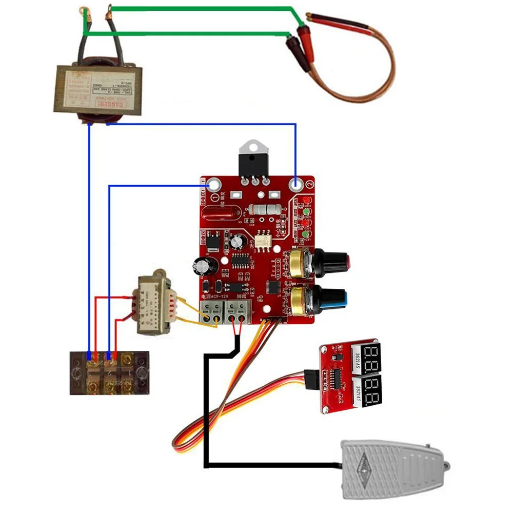 Controller DIY Welding Equipment Spot Welder Panel Single Chip Microcomputer Machine Board Pcb Adjustable 6