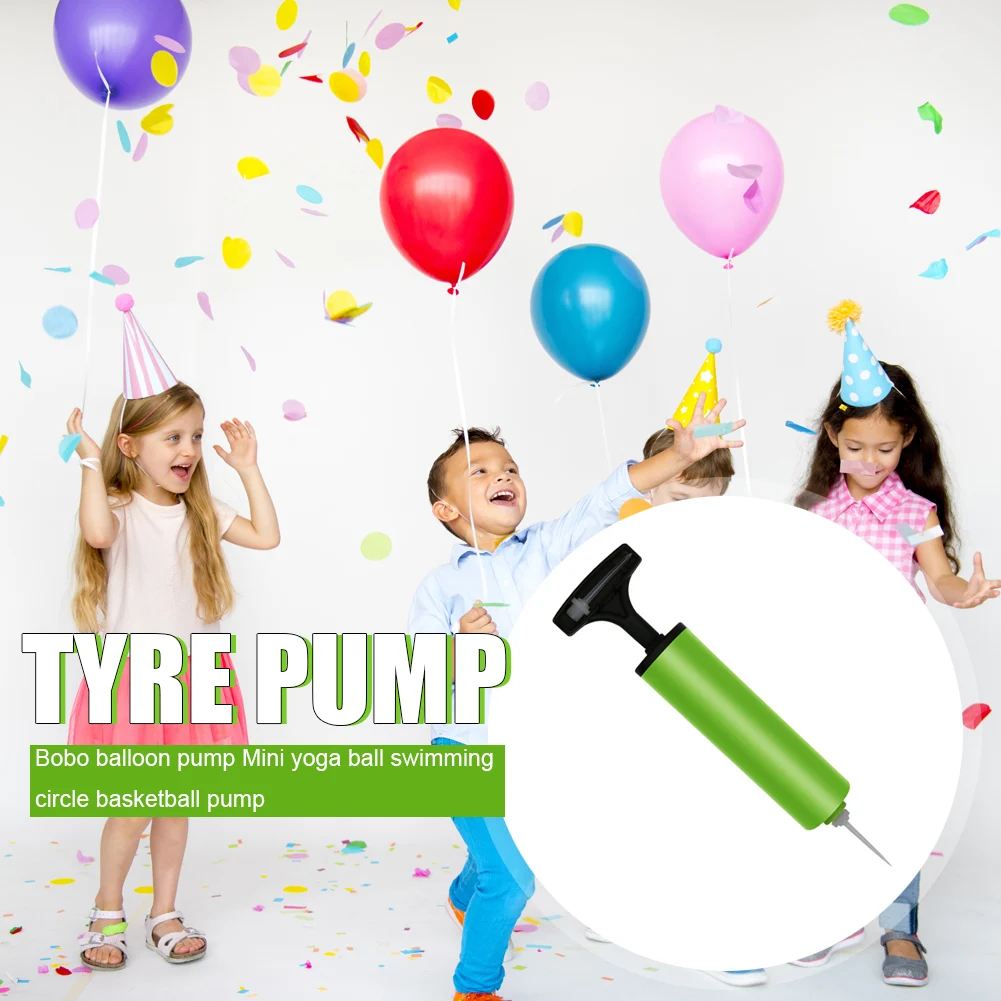 1PC Basketball Football Hand Air Pump Portable  Swimming Ring Beach Ball Inflatable Pump + Inflatable Needle