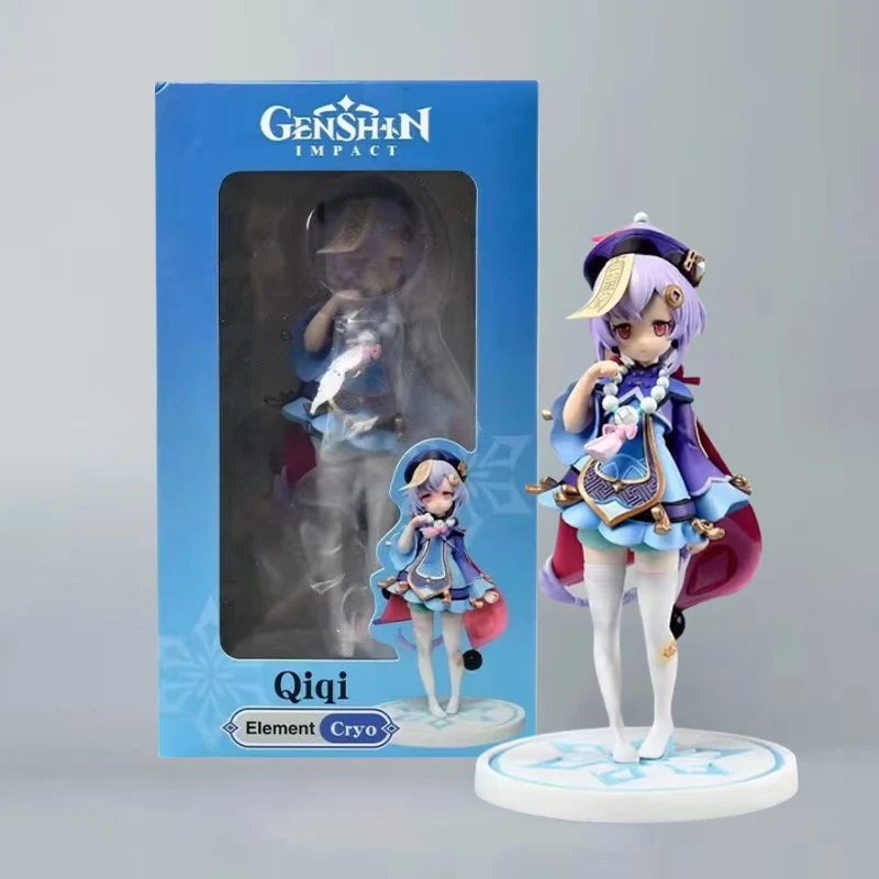 

Фигурка Genshin Qiqi, Liyue Soul Night, зомби, двухмерная игра, аниме, красивая девочка, модель Gk, украшение, детская игрушка, рождественский подарок