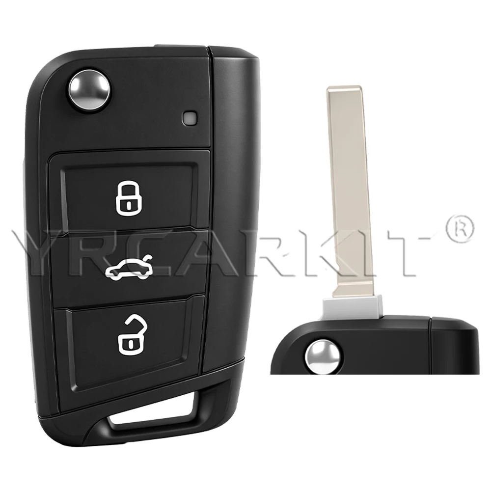 Enhanced Key Shell Flip Cover with Uncut HU66/HU162T Blade