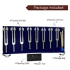 8 Pieces Chakra Tuning Fork Set Silver Chakra Tuning Fork For Healing, For Meditation 4