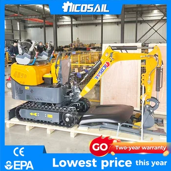 Spedizione Gratuita, Mini Escavatore con Motore EPA da 1.2T, 1.5, 2, 3.5 Tonnellate, Prezzi di Fabbrica