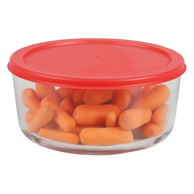 of 5 Stackable Borosilicate Glass Food Storage Containers, 30 Oz -  AliExpress