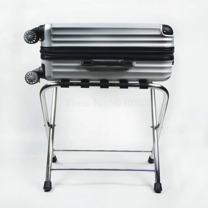 Hotel luggage rack stainless steel rack hotel room folding luggage clothing tray home office