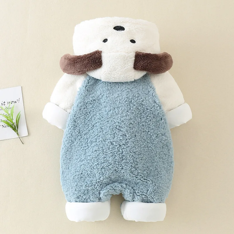 Baby Onesie Autumn and Winter Boys and Girls baby clothes Cotton-Padded Suit Thickened Warm Winter Hooded outerwear
