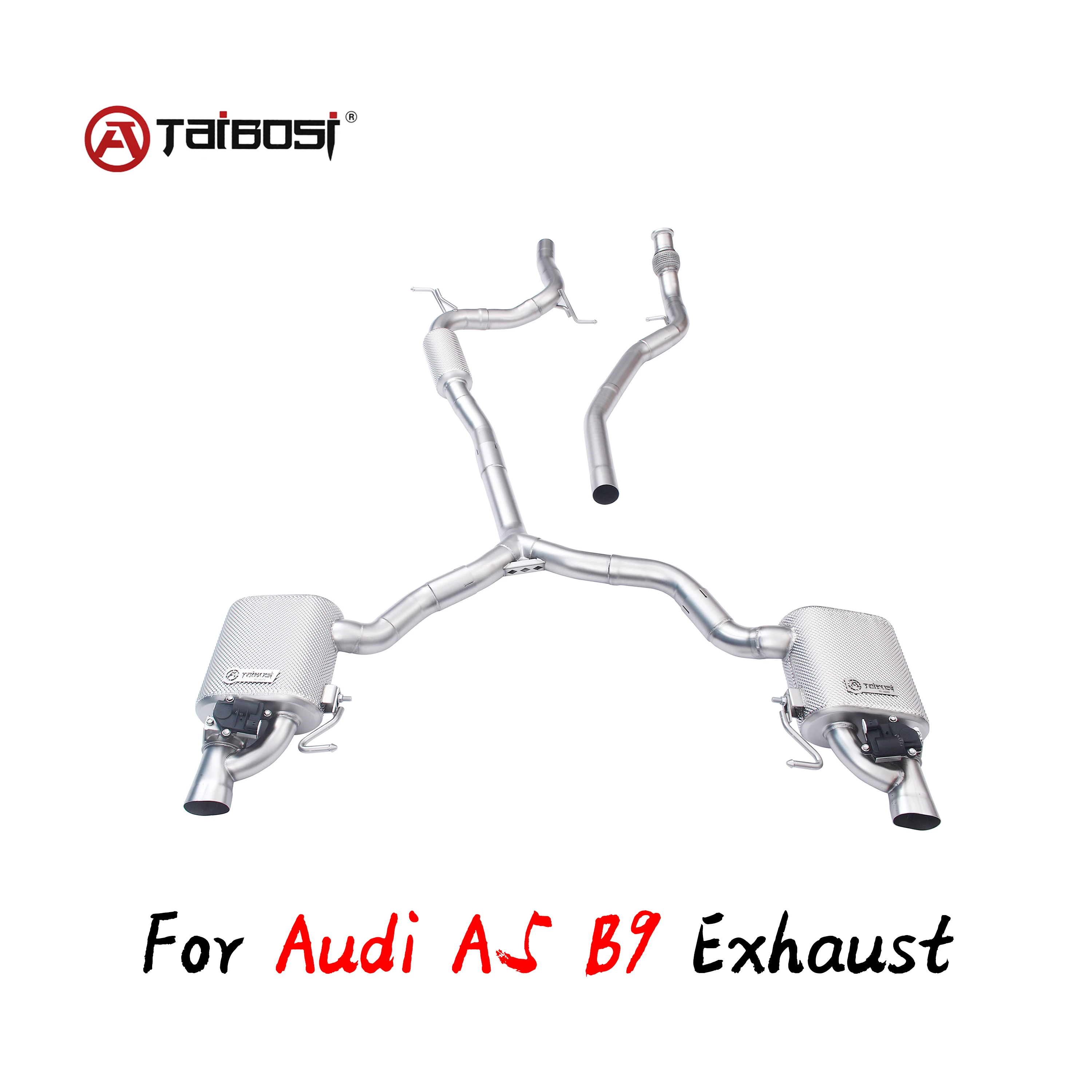 

For Audi A5 B9 2.0T Catback Exhaust System Pipe Taibosi Performance Vacuum Electric Valve Car Muffler Cutout Dump Accessories