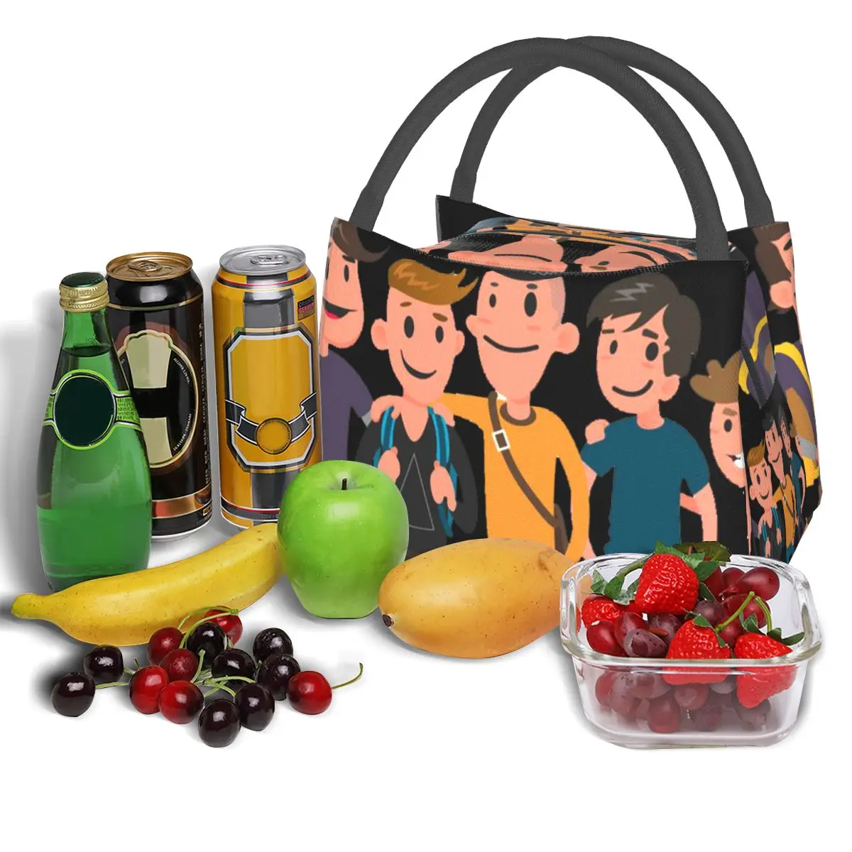 Friends Cartoon Portable insulation bag for Cooler Thermal Food Office Pinic Container