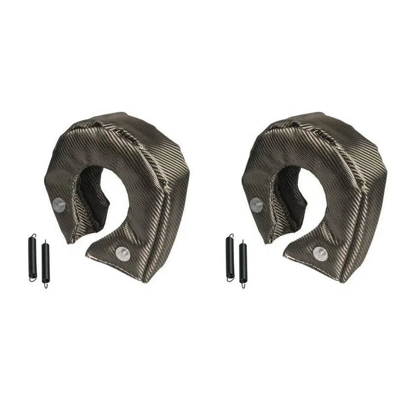 

2X T4 Racing Turbo Blanket Heat Shield Charger Cover With Locking Spring For T67 T71 T76 T88 GT40 GT35 GT37 GT40 GT45