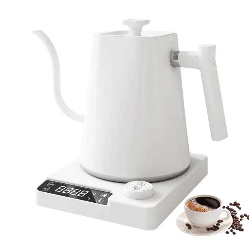 1200w Electric Kettle Portable Gooseneck Electric Kettle Temperature Control Stainless Steel Rapid Heating Kettle 110v/220v 4