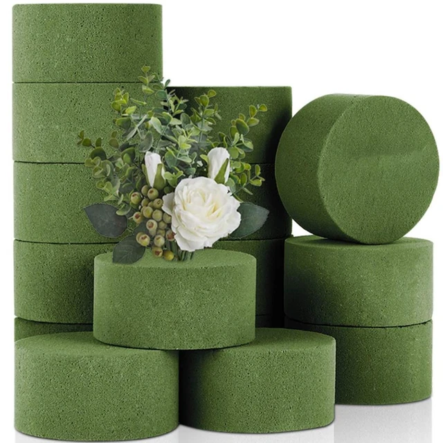10pcs DIY Floral Foam Bricks Green Round Wet Floral Foam Wedding Flower  Packing Arranging Florist Supplies Home Decor - AliExpress