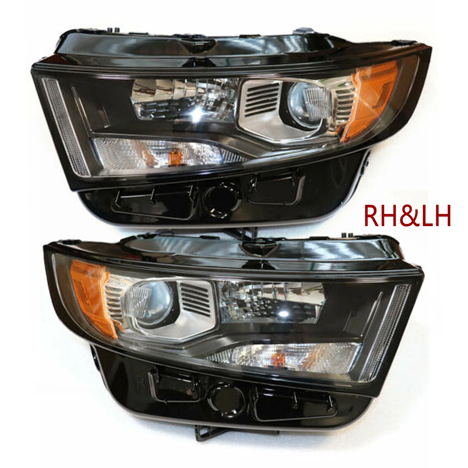 

Fits 2015-2018 Ford Edge Halogen Headlight Headlamp Car Assembly Light Driver Left Side/ Passenger Right Side/ Pair