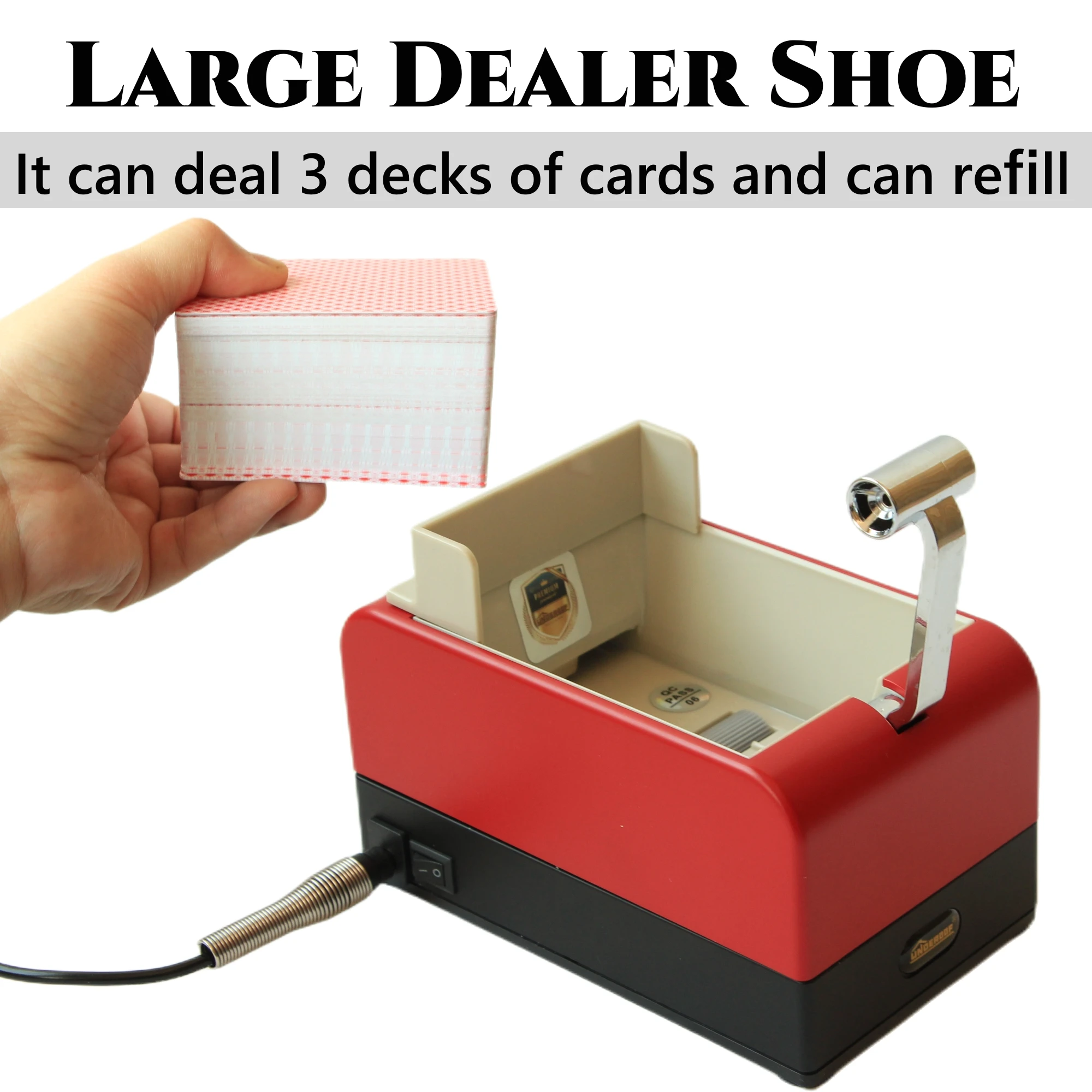 UNDEROOF-Automatic-Card-Distributor-Machine-2-Packs-of-Plastic-Playing ...
