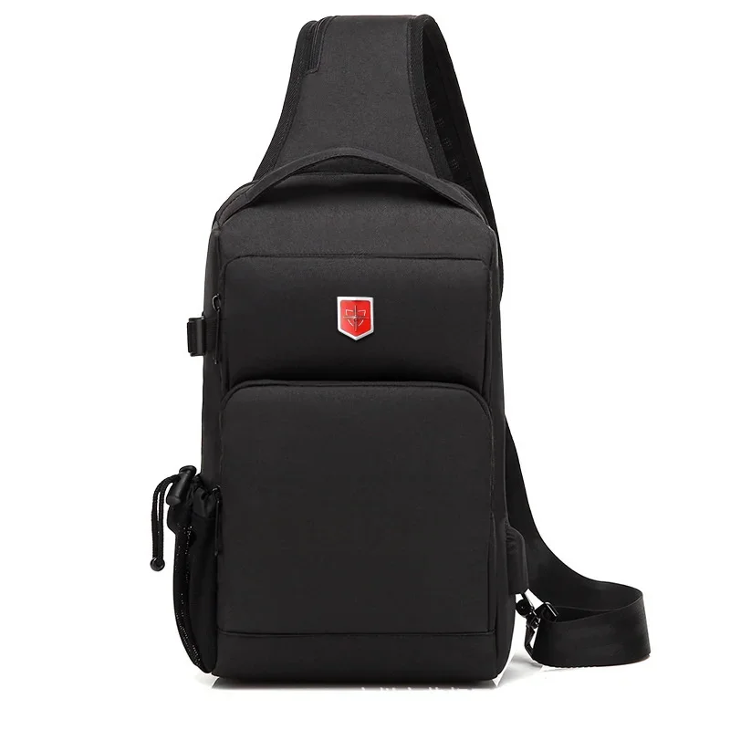 

2023 New Crossbody Bag for Men Multifunction Anti-theft Waterproof Male Shoulder Short Trip 9.7 inch Chest pack USB Charging