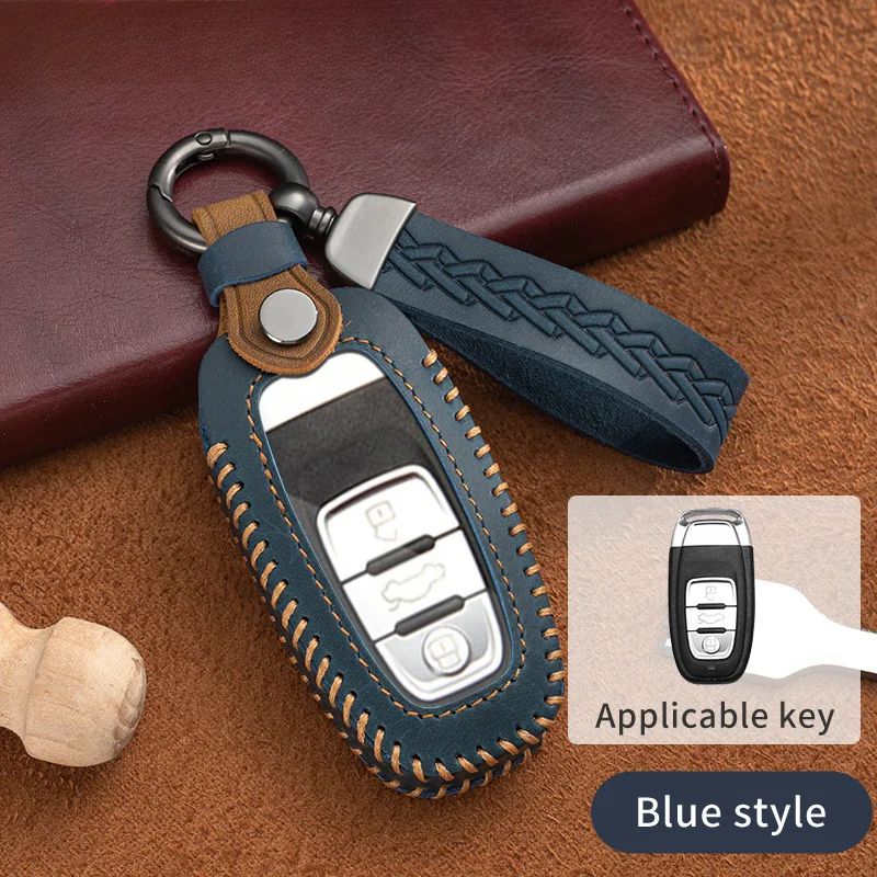 

Leather TPU Car Key Case Cover for Audi A1 A3 8V A4 B8 B9 A5 A6 C7 A7 A8 Q3 Q5 Q7 S4 S6 S7 S8 R8 TT Car Key Protector Shell