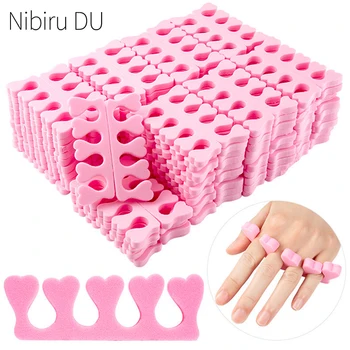 10/2pcs Nail Art Toe Separatori Dita Piedi Spugna Divisori Morbido Gel UV Polish Strumenti di bellezza Manicure Pedicure Pack Kit per unghie 1