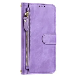 Zipper Wallet Flip Cover with Multi Card Slots and Lanyard for Galaxy A16 4G A16 5G (YB0778)