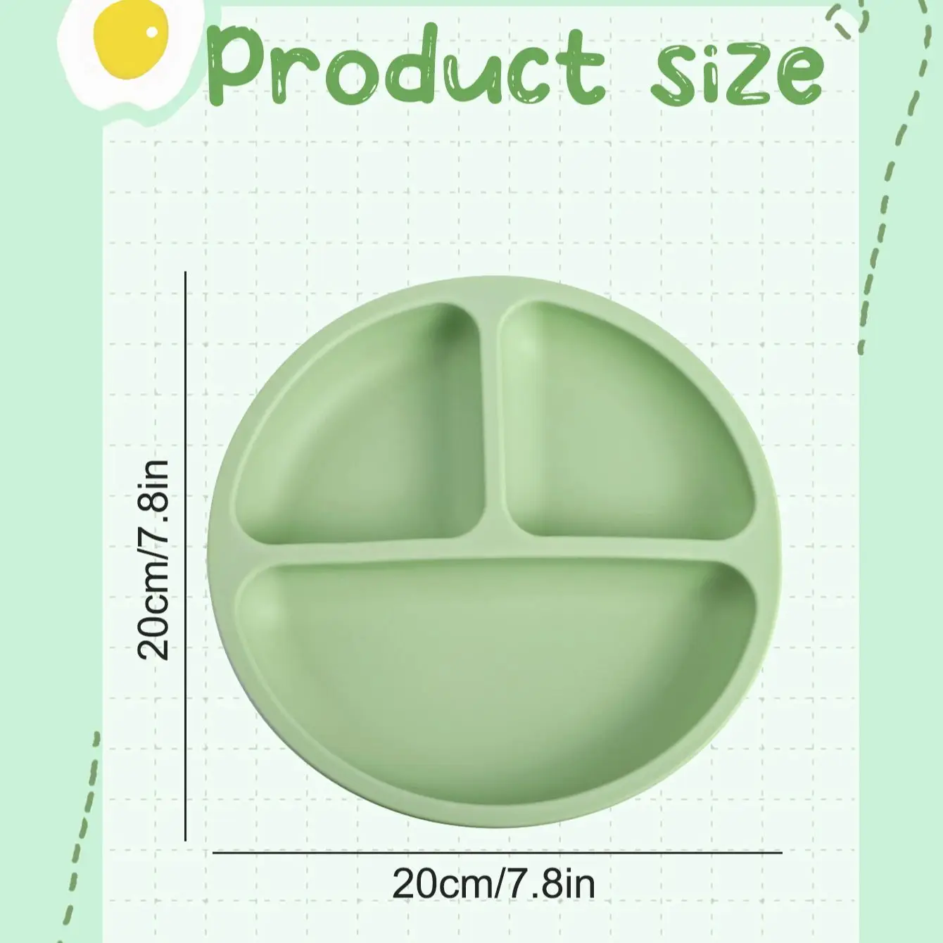 Baby Silicone Dining Plate Suction Cartoon Children Dishes Feeding Toddler Training Tableware
