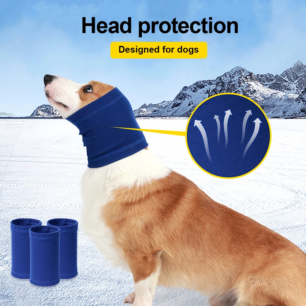 Title 6, Dog Calming Earmuffs Neckerchief Collar Warm Pe...