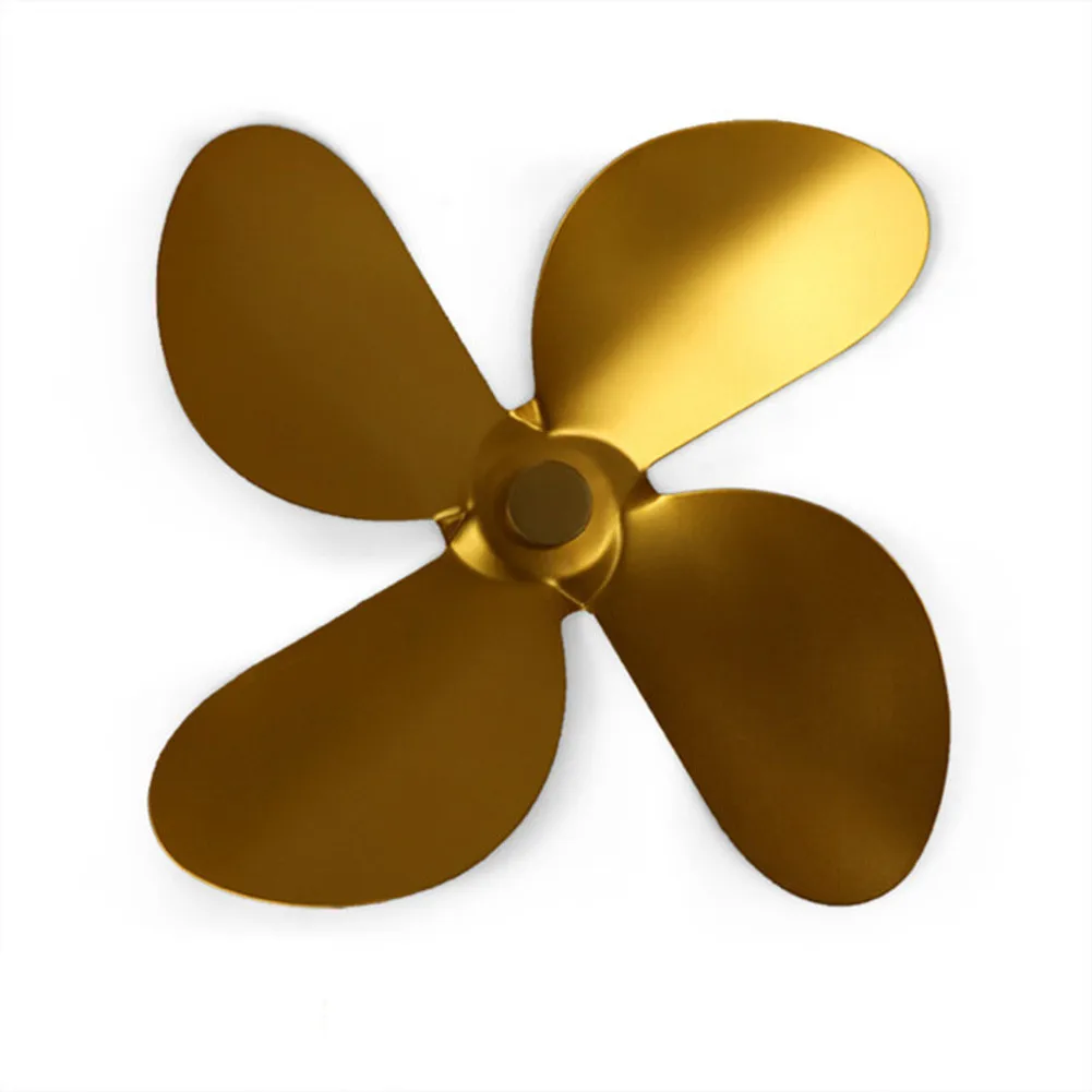 Fan Blade Fan Leaf Fireplace Gold Heat Powered Heat-resistant Lightweight Parts Silver Tool Durable Practical stove fan